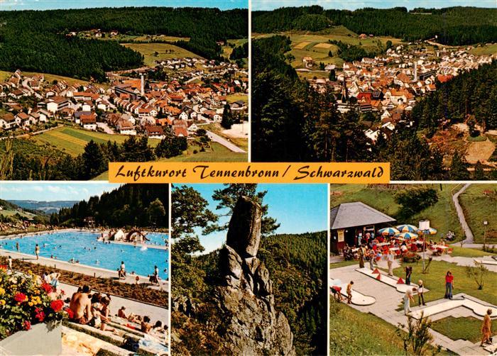 Tennenbronn Fliegeraufnahmen Schwimmbad Felsen Minigolf
