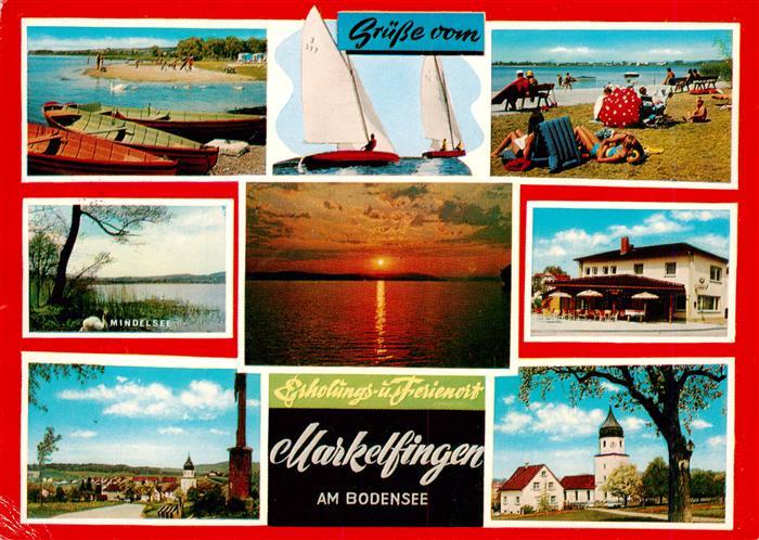 Markelfingen Bodensee Strandpartien Mindelsee Sonnenuntergang Gasthaus Campingpl