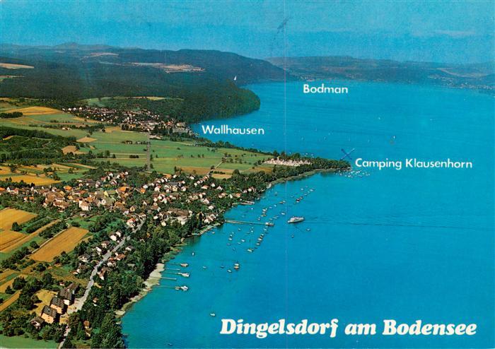 Dingelsdorf Konstanz Bodensee Fliegeraufnahme mit Wallhausen und Campingplatz Kl