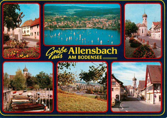 Allensbach Bodensee Fliegeraufnahme Kirche Bootsliegeplatz Park Ortspartie