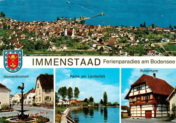 Immenstaad Bodensee Fliegeraufnahme Hennenbrunnen Partie am Landeplatz Pulvertur