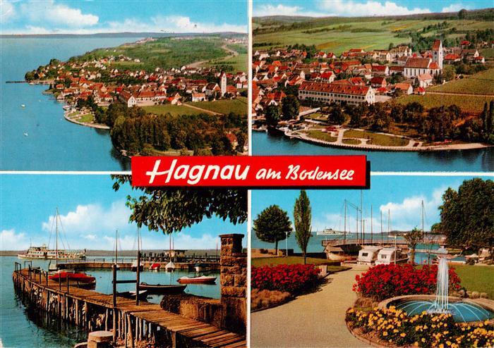 Hagnau Bodensee Fliegeraufnahmen Bootssteg Park