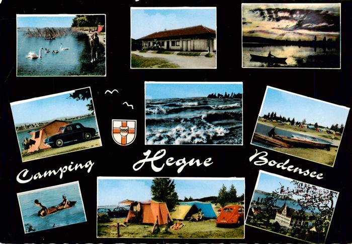 Hegne Konstanz Schwaene Campingplatz Seepartien Teilansichten