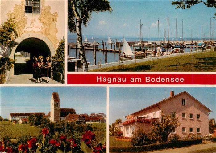 Hagnau Bodensee Stadttor Trachten Yachthafen Kirche Haus Sonnenbuehl