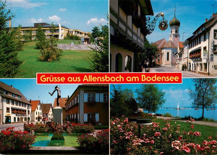 Allensbach Bodensee Sanatorium Kirche Brunnen Park