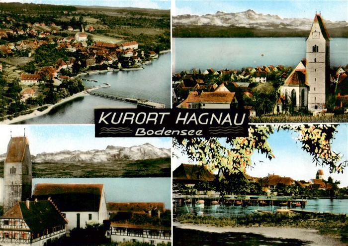 Hagnau Bodensee Fliegeraufnahme Kirche Seepartie