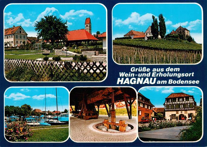 Hagnau Bodensee Kirche Weinberg Yachthafen Muehle Rathaus