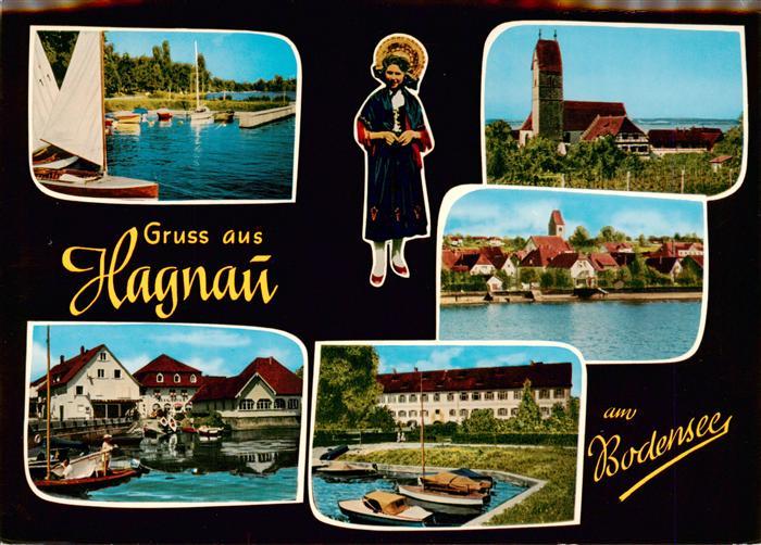 Hagnau Bodensee Bootshafen Kirche Panorama