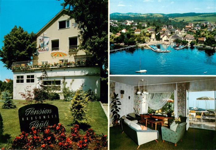 Hagnau Bodensee Pension Haus am See Gaststube Fliegeraufnahme