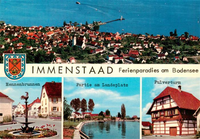 Immenstaad Bodensee Fliegeraufnahme Hennenbrunnen Partie am Landeplatz Pulvertur
