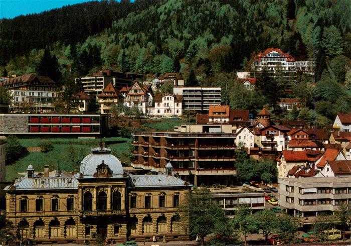 Wildbad Schwarzwald Blick auf das Koenig Karlsba und Rheuma Krankenhaus