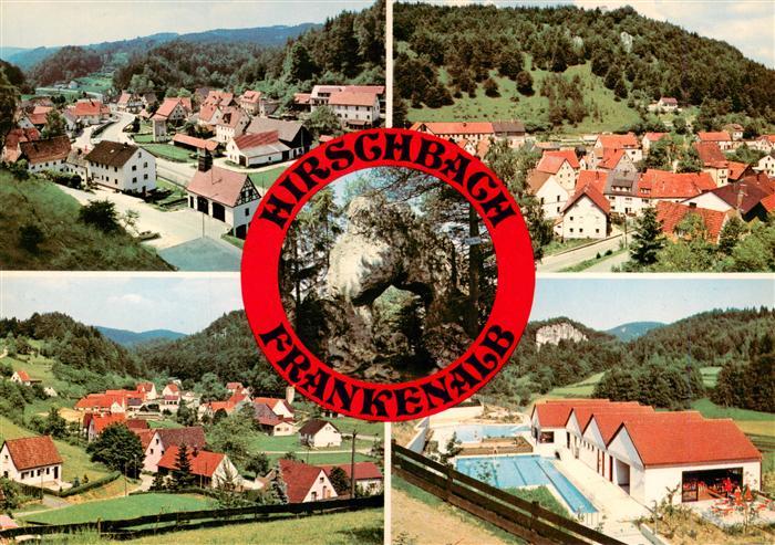 Hirschbach Frankenalb Oberpfalz Landhotel Zum schwarzen Brand Teilansichten Luft