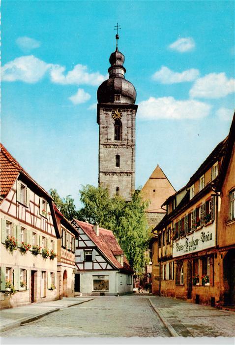 Forchheim Oberfranken Kapellenstrasse mit St. Martinskirche