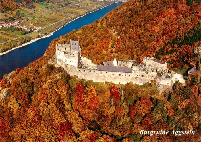 Aggsbach Donau AT Burgruine Herbststimmung