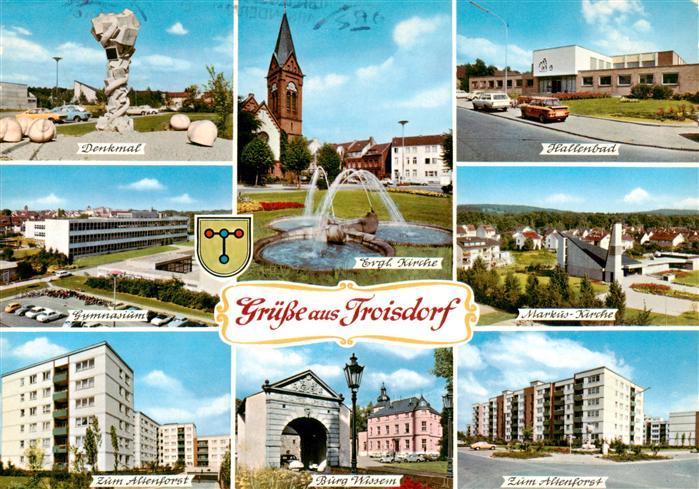 Troisdorf Denkmal Ev Kirche Hallenbad Gymnasium Markus Kirche Zum Altenforst Bur