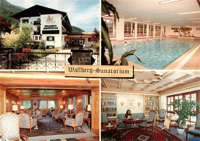 Rottach-Egern Tegernsee Wallberg Sanatorium Gast und Aufenthaltsraeume Hallenbad