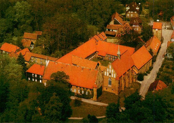 Wienhausen Niedersachsen Fliegeraufnahme mit Kloster Wienhausen
