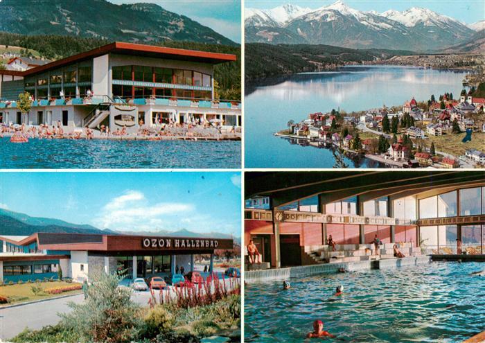 Millstatt Millstaettersee Kaernten AT Alpenseebad Ozon Hallenbad Panorama