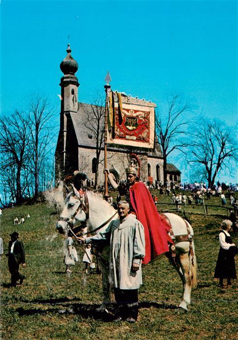 Traunstein  Oberbayern Georgiritt Ostermontag Kirche