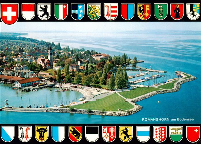 Romanshorn TG Panorama Hafen Wappen