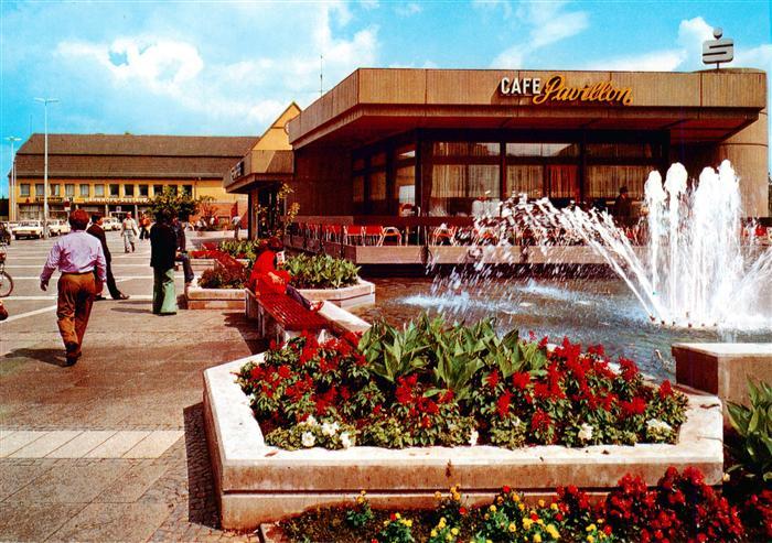Bad Kreuznach Bahnhofsvorplatz Café Pavillon Wasserspiele