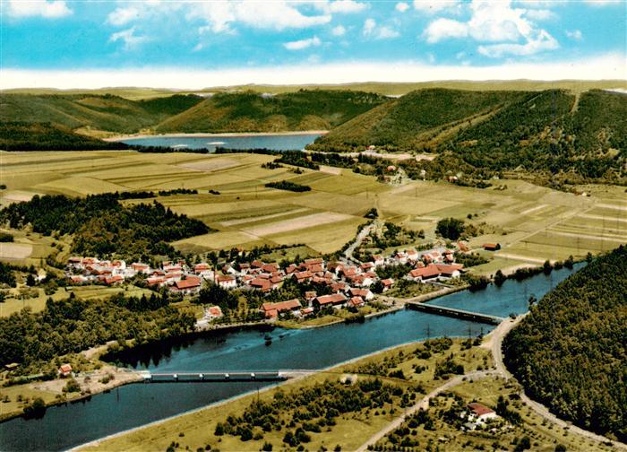 Hemfurth-Edersee Edertal Fliegeraufnahme