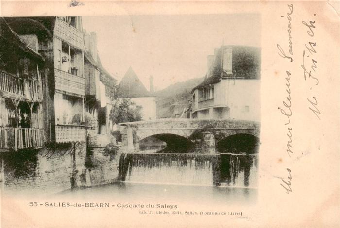 Salies-de-Bearn 64 Pyrenees-Atlantiques Cascade du Saleys