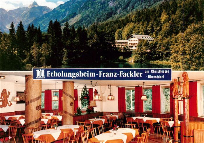 Oberstdorf VdK Erholungsheim Franz Fackler am Christlessee Gastraum