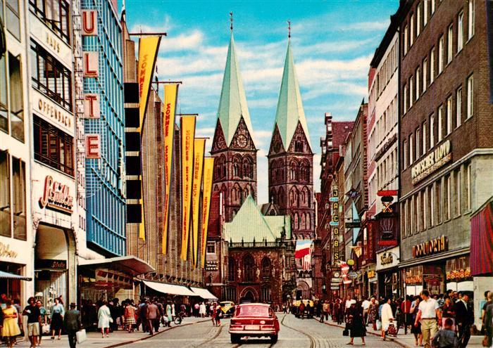 Bremerhaven Obernstrasse mit Dom