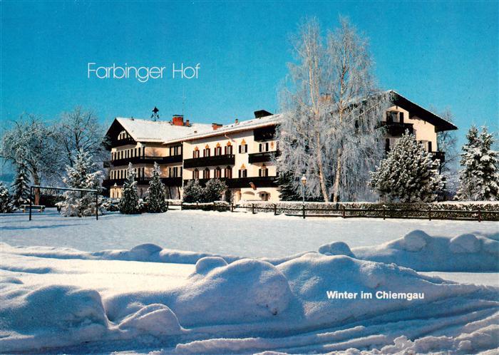 Bernau Chiemsee Farbinger Hof Winteridyll