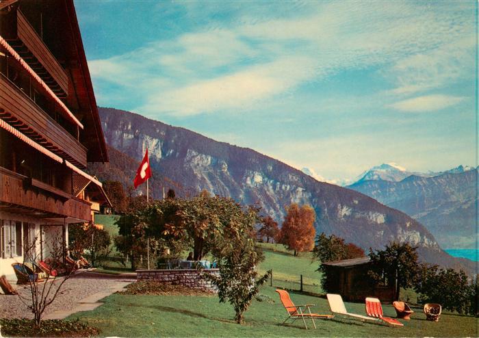 Sigriswil BE Hotel Pension Stettler am Thunersee Alpenpanorama