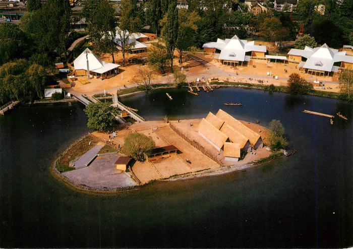 Wollishofen ZH Pfahlbauland Fliegeraufnahme