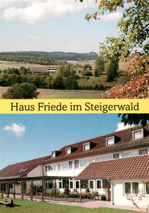 Scheinfeld Steigerwald Bayern Panorama Haus Friede im Steigerwald
