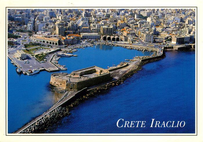 Iraclio Heraclio Heraklion Crete Greece Fliegeraufnahme
