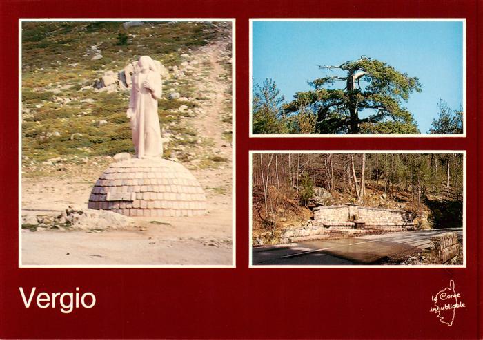 Vergio Albertacce 2B Haute-Corse Le Christ du col de Vergio Les pins tordus par