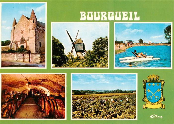Bourgueil 37 Indre-et-Loire Abbaye Le moulin bleu Le plan d’eau Une cave Vendang
