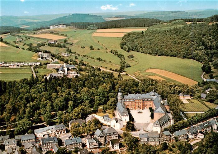 Bad Berleburg Altstadt mit Schloss Klinik Sanatorium