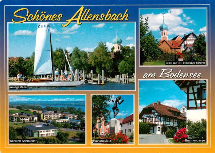 Allensbach Bodensee Hafen Anlegestelle St. Nikolaus-Kirche Kliniken Rathausplatz