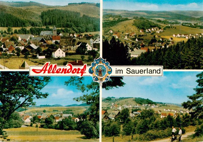 Allendorf Sauerland Sundern Orts und Teilansichten Panorama