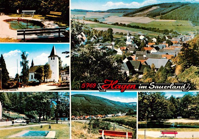 Hagen Sorpetal Parkpartien Kirche Panorama