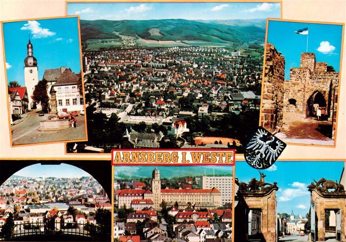 Arnsberg  Westfalen Kirche Fliegeraufnahme Schloss Ortsansicht Eingang