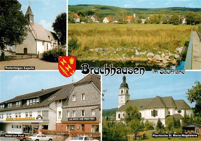 Bruchhausen Sauerland Rodenfelgen Kapelle Panorama Hotel zur Post Pfarrkirche St