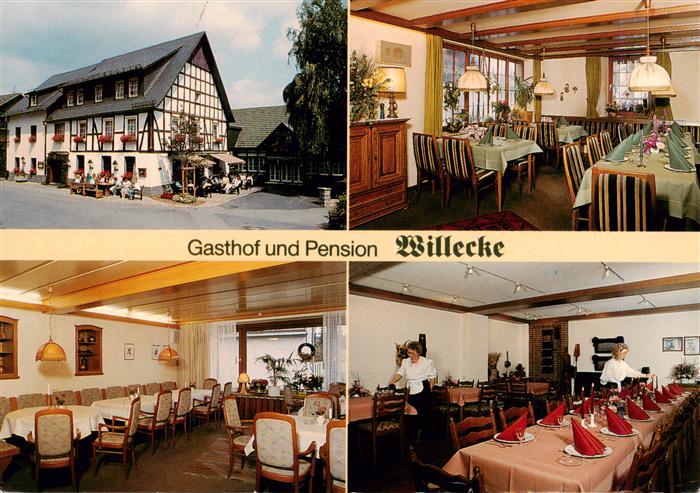 Stockum Sauerland Gasthof Pension Willecke Gastraeume