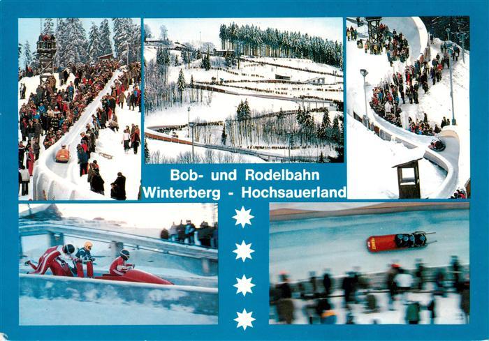 Winterberg  Hochsauerland NRW Bob und Rodelbahn Teilansichten