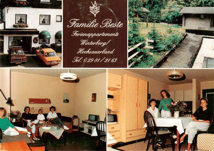 Winterberg  Hochsauerland NRW Ferienappartements Familie Beste Gastraeume Kurpar