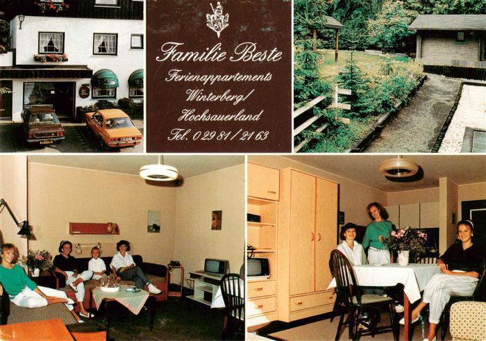 Winterberg  Hochsauerland NRW Ferienappartements Fam Beste GAstraeume Park