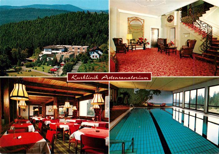 Winterberg  Hochsauerland NRW Kurklinik Astensanatorium Halle Gastraeume Hallenb