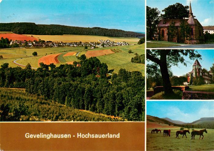 Gevelinghausen Fliegeraufnahme Kirche Schloss Pferdeweide