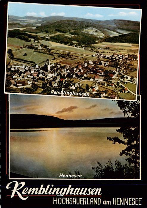 Remblinghausen Meschede Fliegeraufnahme Hennesee