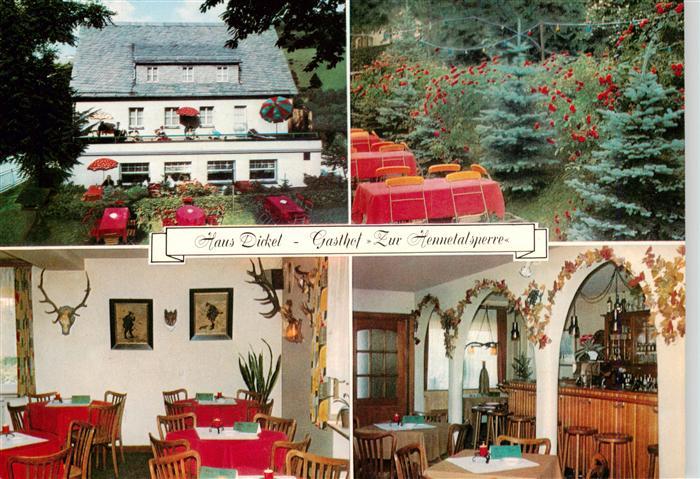 Meschede Haus Dickel Gasthof Zur Hennetalsperre Gastraeume Bar